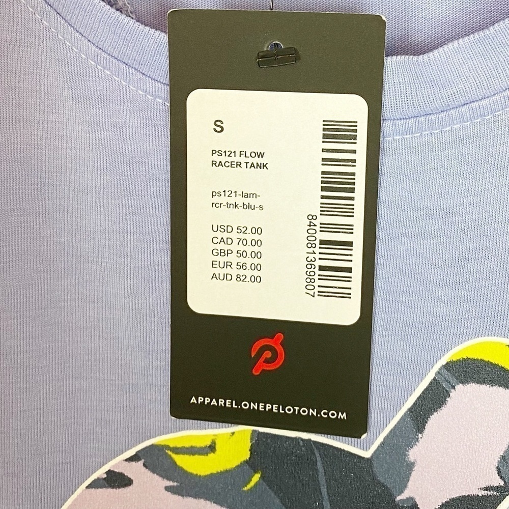 Peloton Flow Racer Tank Top In Periwinkle - Picture 6 of 6